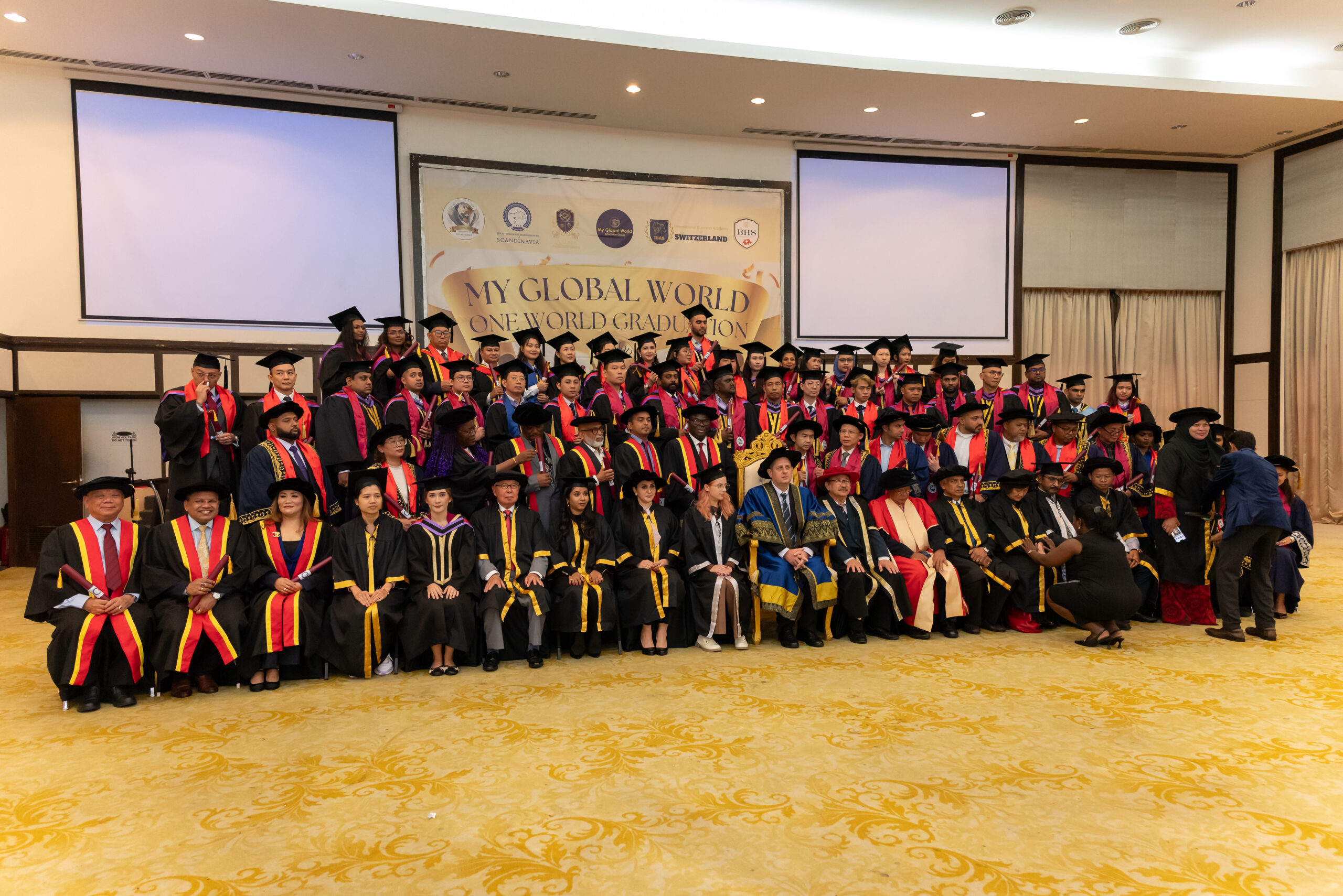 Graduates at the My Global World One World Convocation Ceremony 2025